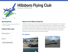 Tablet Screenshot of hillsboroflying.org